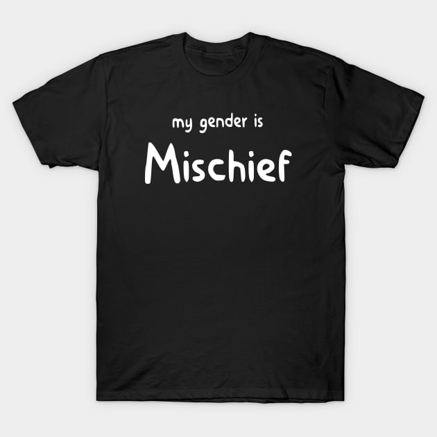 My Gender Is Mischief T-Shirt by BiOurPride